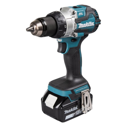 Taladro Atornillador-Percutor MAKITA a Batería y Accesorios